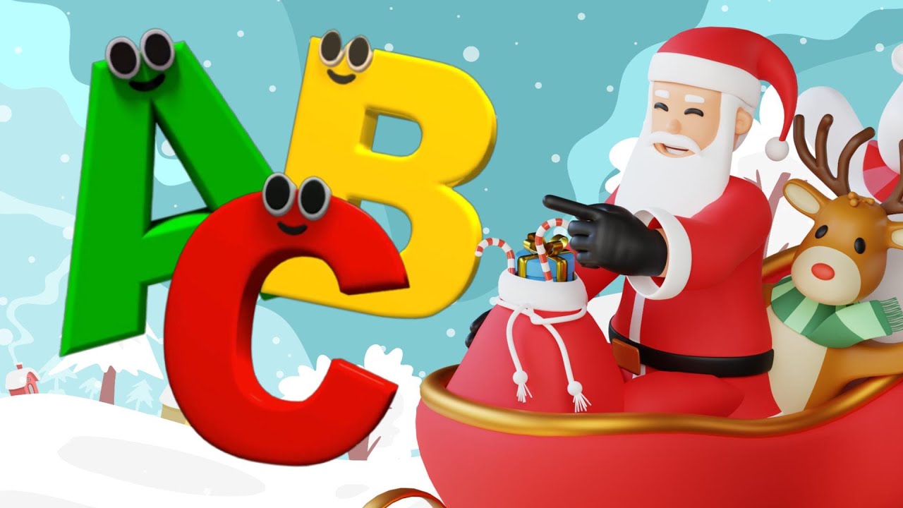 Christmas Phonics Song | Sing the alphabet song along the Santa